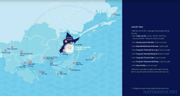 Liên kết vùng dự án Sonasea Vân Đồn Harbor City