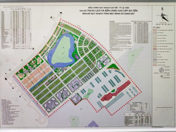 Mặt bằng khu đô thị Ao Tiên