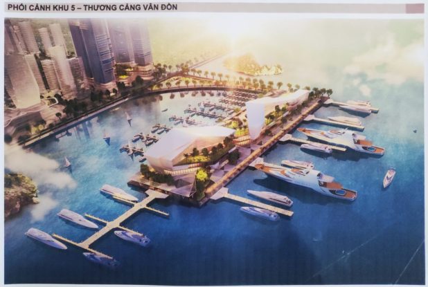 Phối cảnh thương cảng Vân Đồn Quảng Ninh